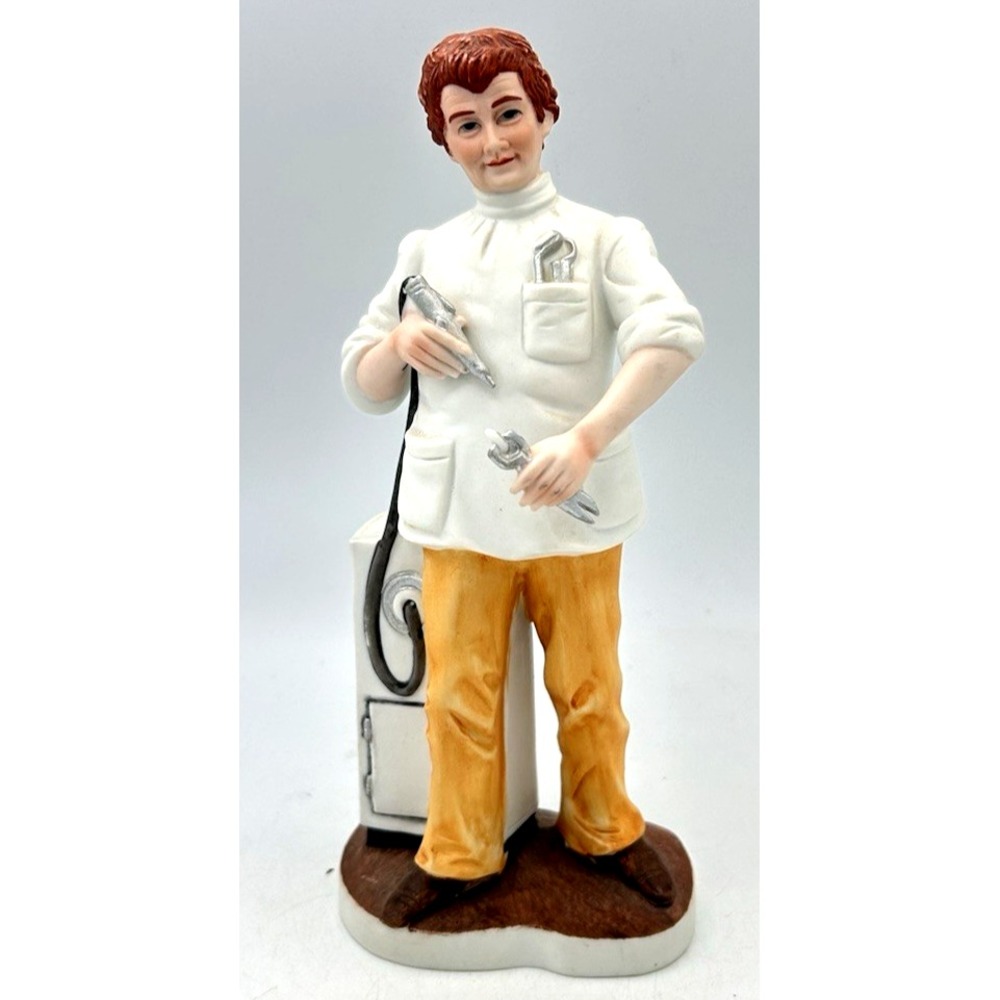 Vintage Lefton Caira Dentist Figurine Hand Painted Japan KW1865 Medical 8 1/4"